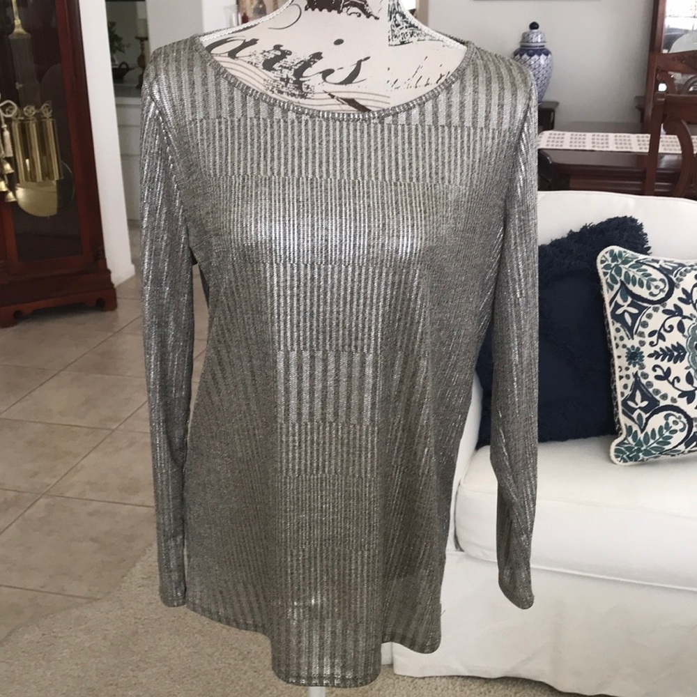 Beautiful shimmery pullover top.